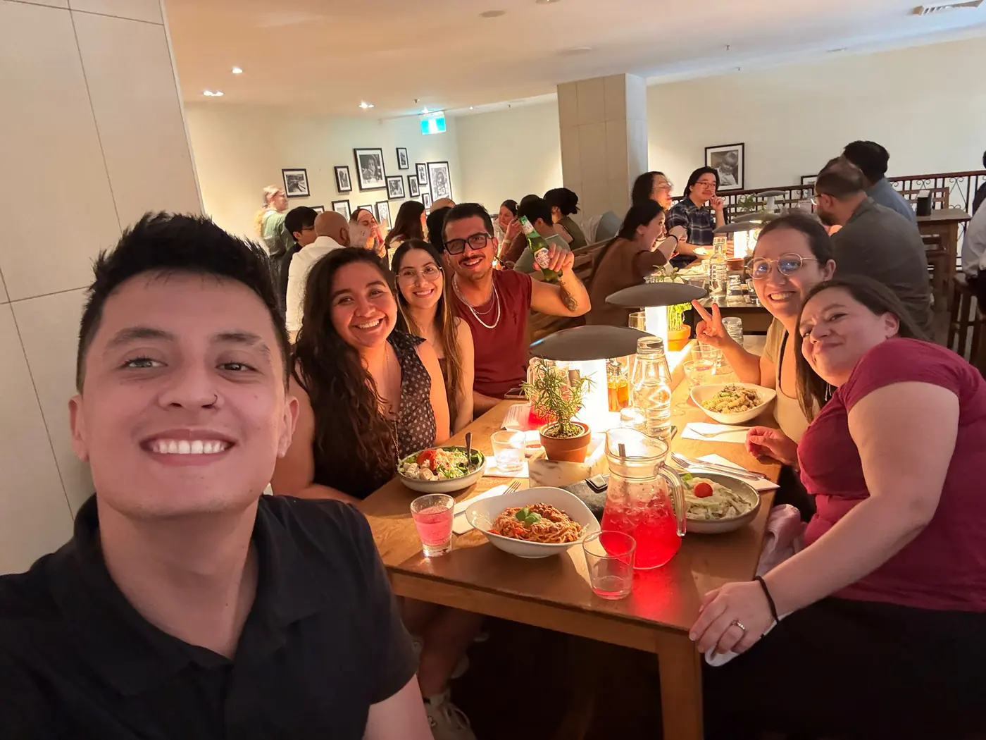 End-of-year dinner, Christmas 2025 Boston Institute students sharing an end-of-year Christmas dinner in Sydney